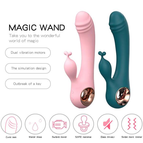 Dương vật giả đa năng Lilo Rung 2 Nhánh máy massage điểm G